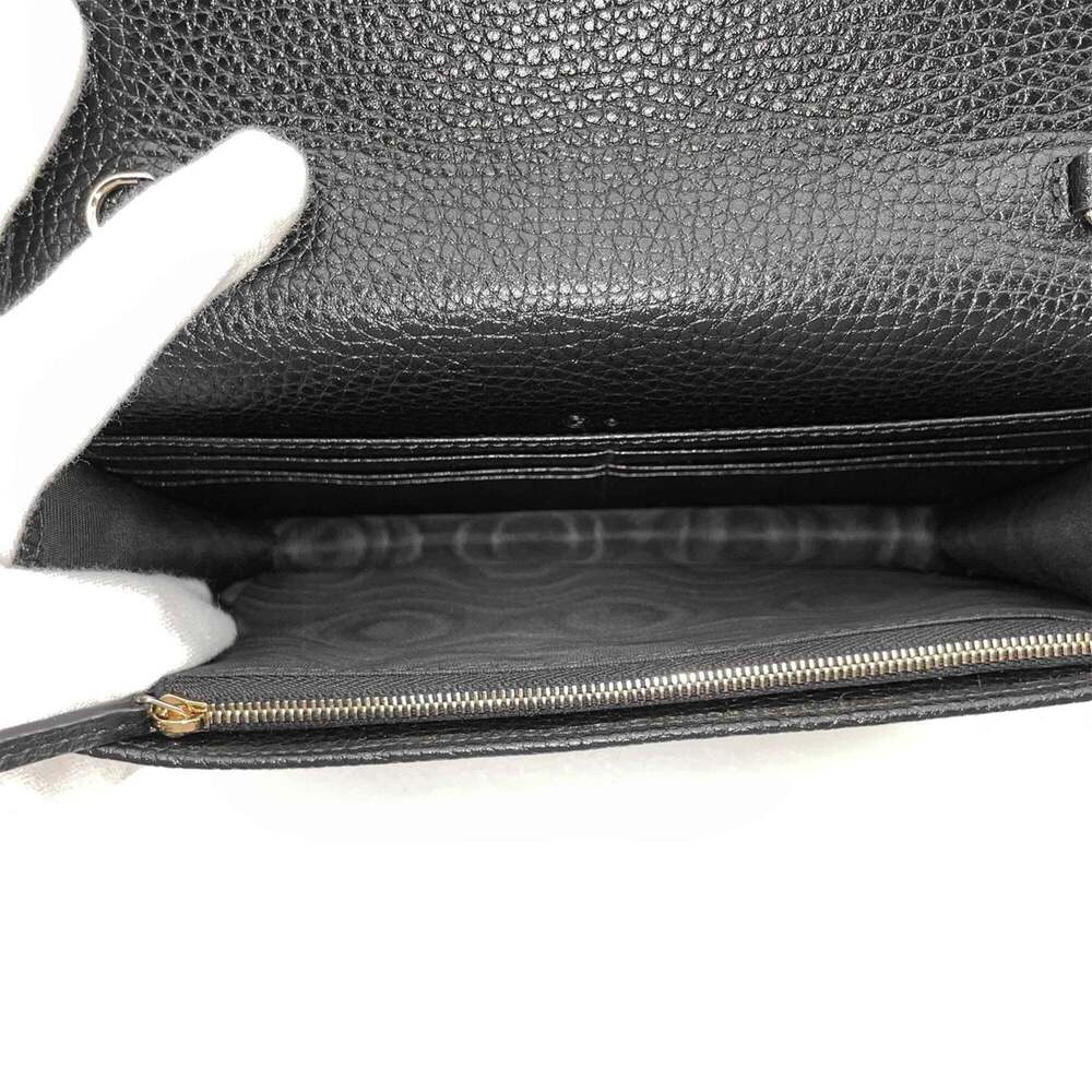 GUCCI Black Leather Shoulder Bag - Picture 6 of 9